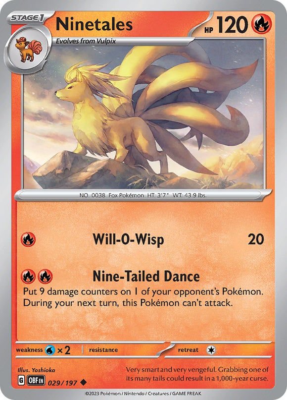 Ninetales [029/197] [Obsidian Flames] Reverse Holofoil