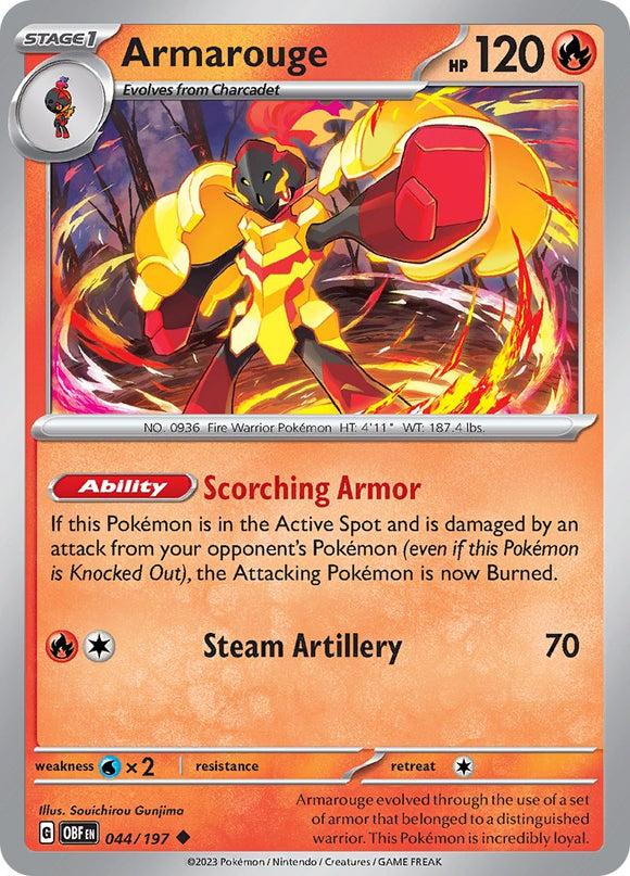 Armarouge [044/197] [Obsidian Flames] Reverse Holofoil
