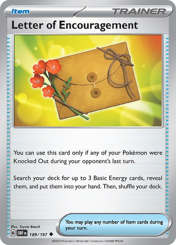 Letter of Encouragement [189/197] [Obsidian Flames] Reverse Holofoil