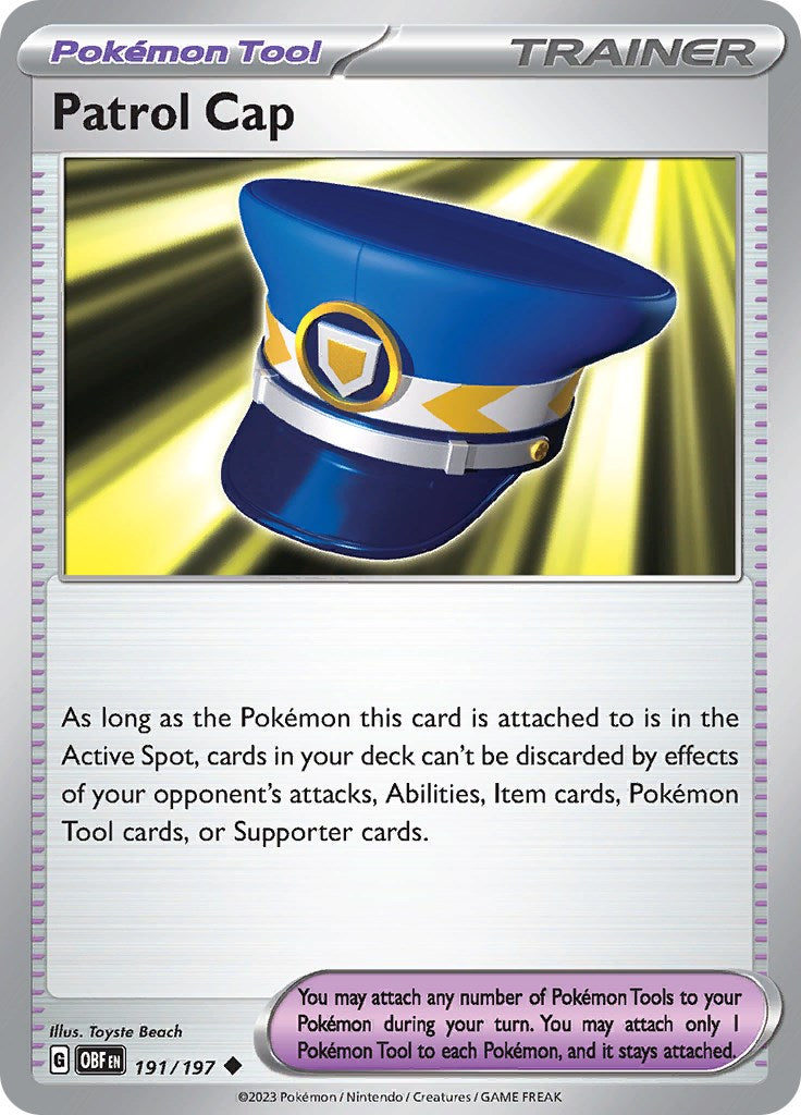 Patrol Cap [191/197] [Obsidian Flames] Reverse Holofoil