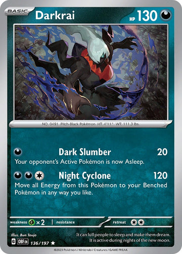 Darkrai [136/197] [Obsidian Flames] Reverse Holofoil