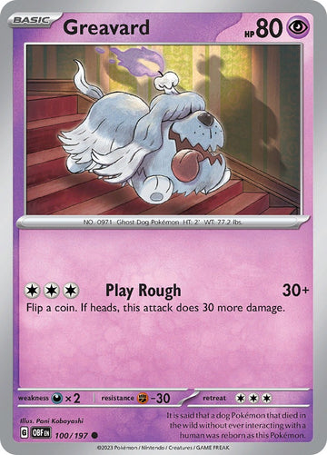 Greavard - 100/197 [100/197] [Obsidian Flames] Reverse Holofoil