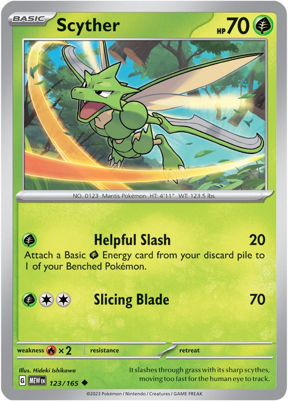 Scyther (123/165) [Scarlet & Violet:  151] Reverse Holofoil