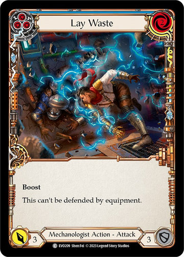 Lay Waste (Blue) [EVO209] [Bright Lights] Rainbow Foil