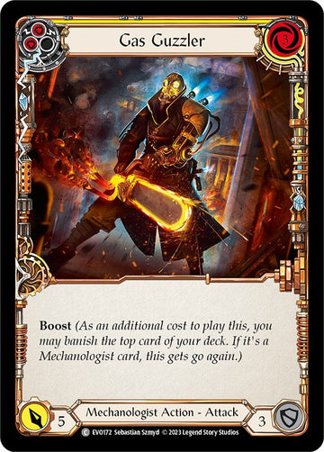 Gas Guzzler (Yellow) [EVO172] [Bright Lights] Rainbow Foil