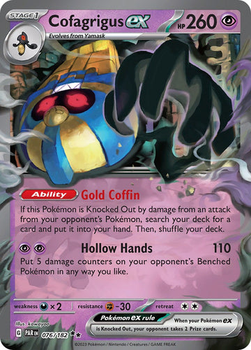 Cofagrigus ex (076/182) - [Scarlet & Violet: Paradox Rift] Holofoil