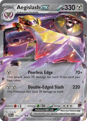 Aegislash ex (135/182) - [Scarlet & Violet: Paradox Rift] Holofoil