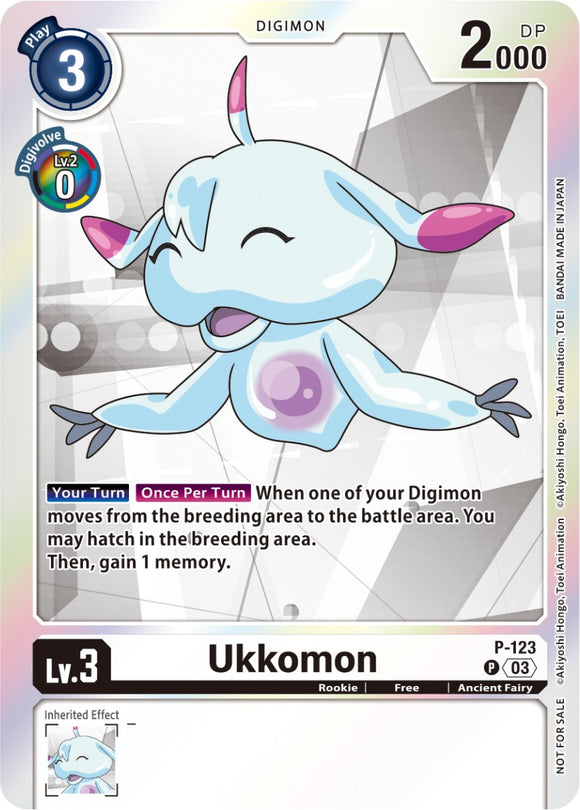Ukkomon - P-123 (Tamer Party Pack -The Beginning- Ver. 2.0) [P-123 P] [Digimon Promotion Cards] Foil