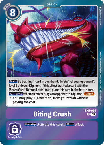 Biting Crush [EX5-069 R] [Animal Colosseum] Foil
