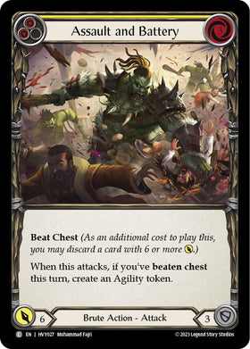 Assault and Battery (Yellow) [HVY027] [Heavy Hitters] Rainbow Foil