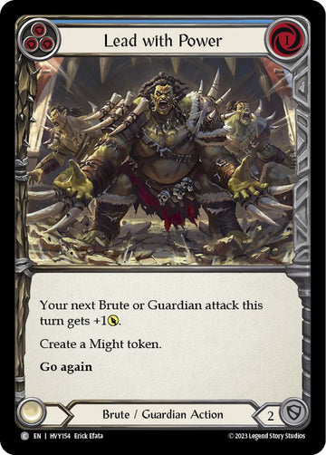 Lead with Power (Blue) [HVY154] [Heavy Hitters] Rainbow Foil