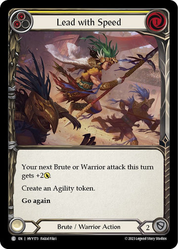 Lead with Speed (Yellow) [HVY173] [Heavy Hitters] Rainbow Foil