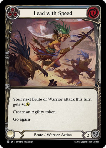 Lead with Speed (Blue) [HVY174] [Heavy Hitters] Rainbow Foil