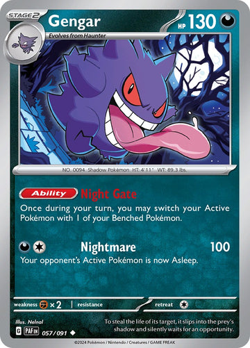 Gengar [057/091] - (Paldean Fates)