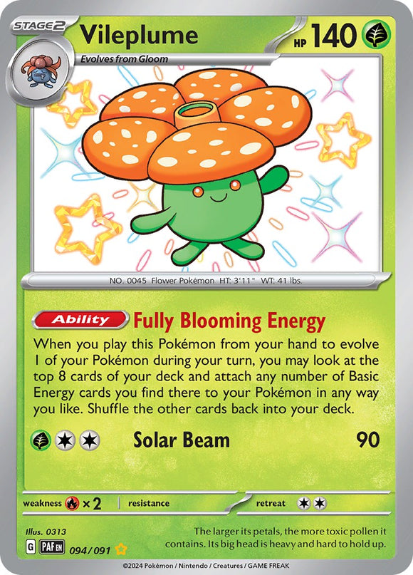 Vileplume [094/091] - (Paldean Fates) Holofoil