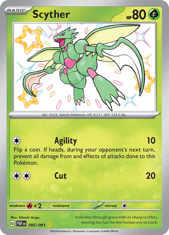 Scyther [095/091] - (Paldean Fates) Holofoil