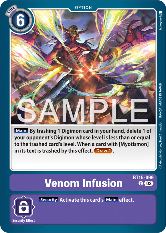 Venom Infusion [BT15-099] [Exceed Apocalypse] Normal