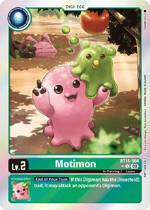 Motimon (Exceed Apocalypse Box Promotion Pack) [BT15-004 U] [Exceed Apocalypse] Foil