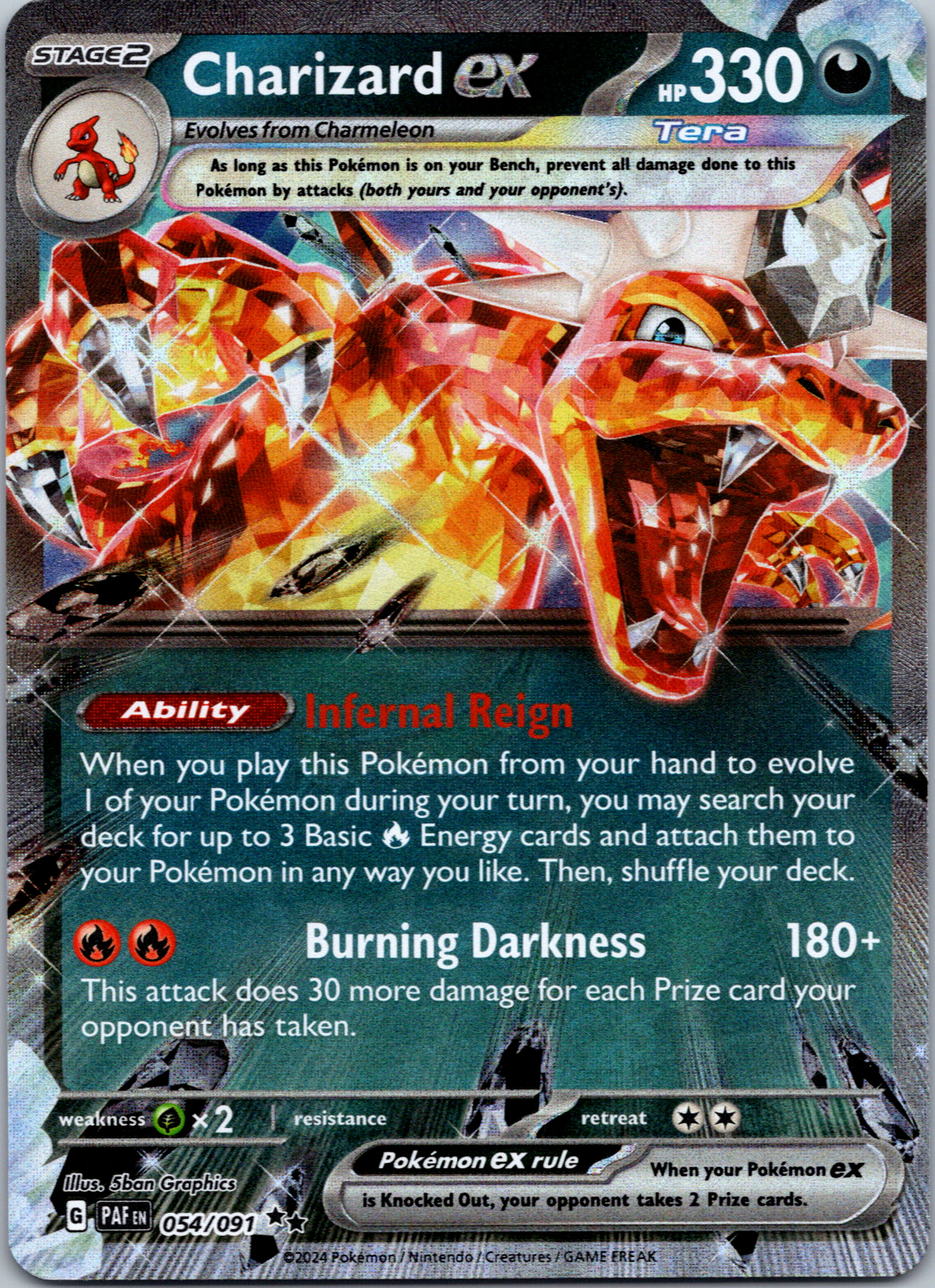 Charizard ex [54/091] - (Paldean Fates) Holofoil