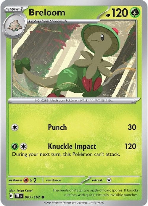 Breloom [007/162] - (Temporal Forces) Reverse Holofoil