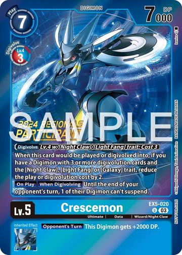 Crescemon (2024 Regionals Participant) [EX5-020 U] [Animal Colosseum] Foil