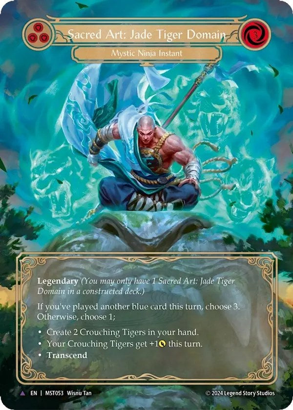 Sacred Art: Jade Tiger Domain (Marvel) [MST053] (Part the Mistveil) Cold Foil