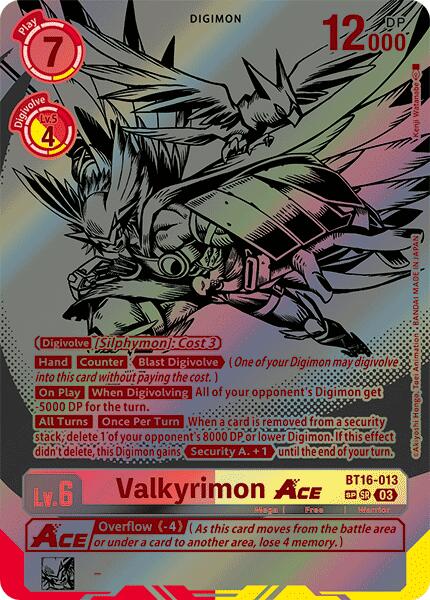 Valkyrimon ACE (Textured) [BT16-013-SR] [Beginning Observer] Foil