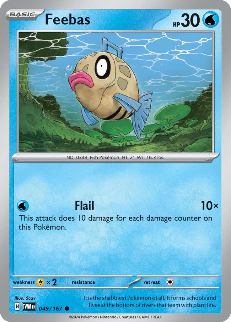 Feebas [49/167] - (Twilight Masquerade) Reverse Holofoil