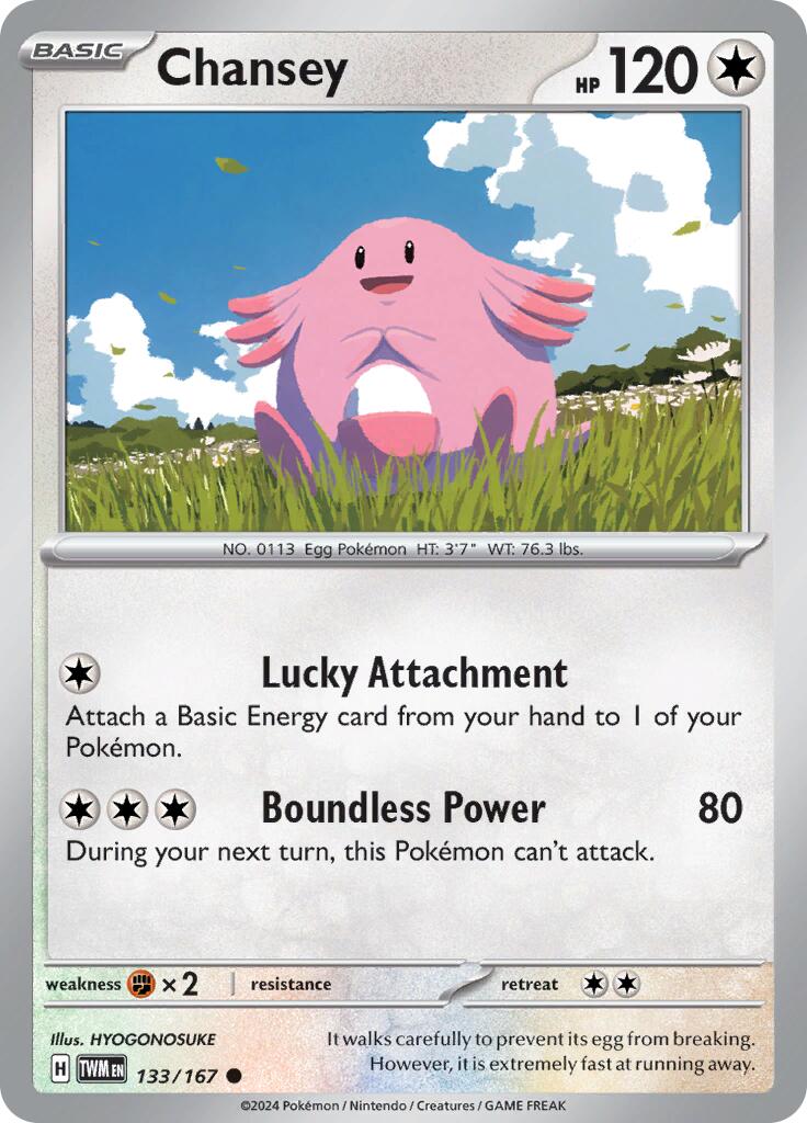 Chansey [133/167] - (Twilight Masquerade) Reverse Holofoil