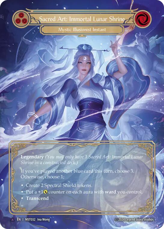 Sacred Art: Immortal Lunar Shrine // Inner Chi (Marvel) [MST032] [Part the Mistveil] Cold Foil