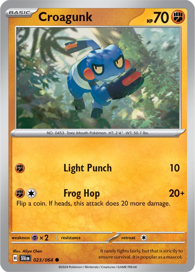 Croagunk [023/064] - (Shrouded Fable) Reverse Holofoil