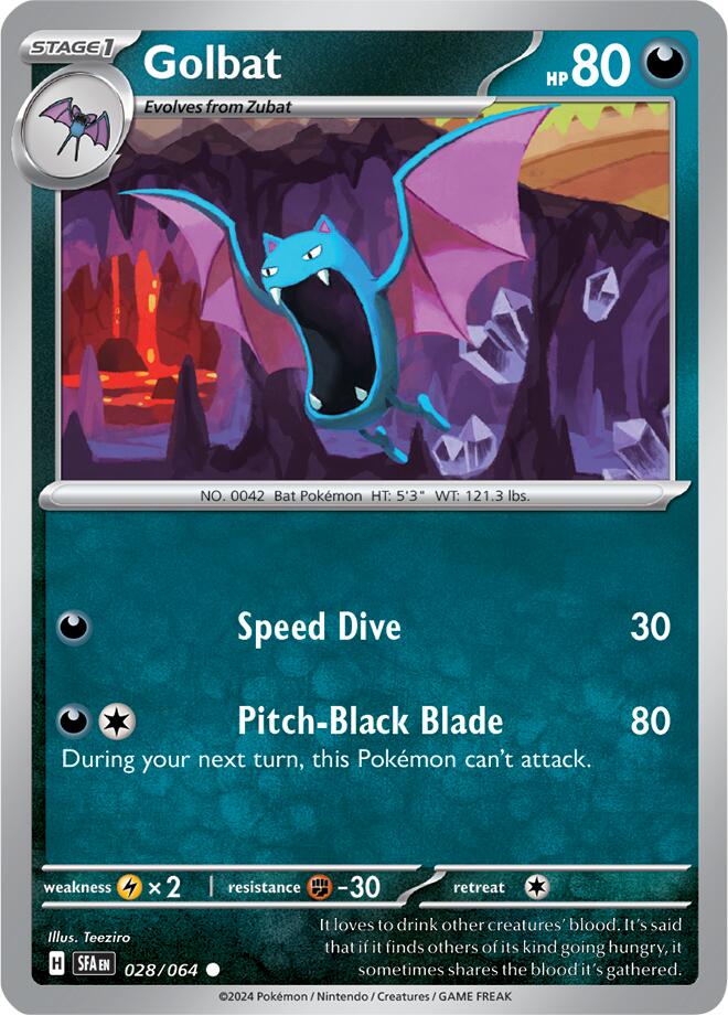 Golbat [028/064] - (Shrouded Fable) Reverse Holofoil