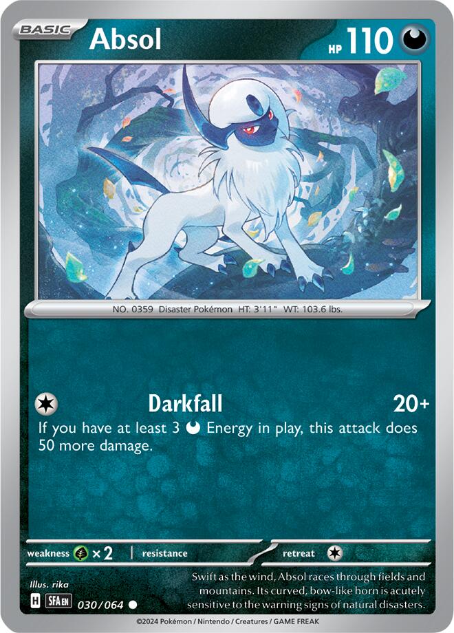 Absol [030/064] - (Shrouded Fable) Reverse Holofoil