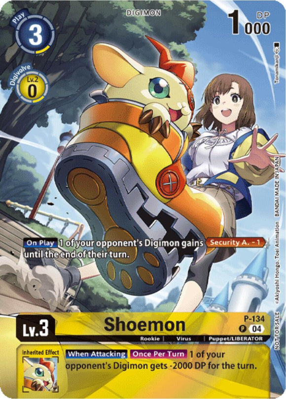 Shoemon (Digimon Liberator Promotion) (Textured) [P-134 P] [Digimon Promotion Cards] Foil
