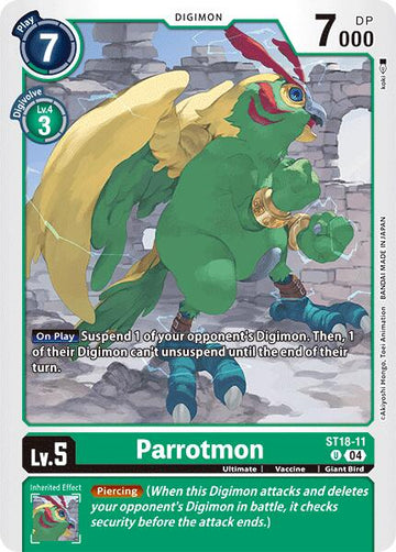Parrotmon [ST18-11 U] [Starter Deck 18: Guardian Vortex]