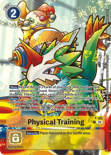 Physical Training (Starter Deck 18 Exclusive) [P-105 P] [Digimon Promotion Cards] Foil