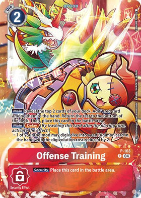 Offense Training (Starter Deck 19 Exclusive) [P-103 P] [Digimon Promotion Cards] Foil