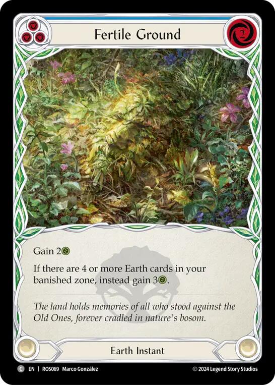 Fertile Ground (Blue) [ROS069] [Rosetta] Rainbow Foil