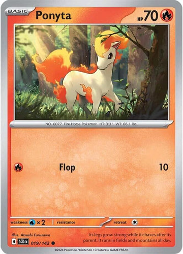 Ponyta [019/142] - (Stellar Crown) Reverse Holofoil