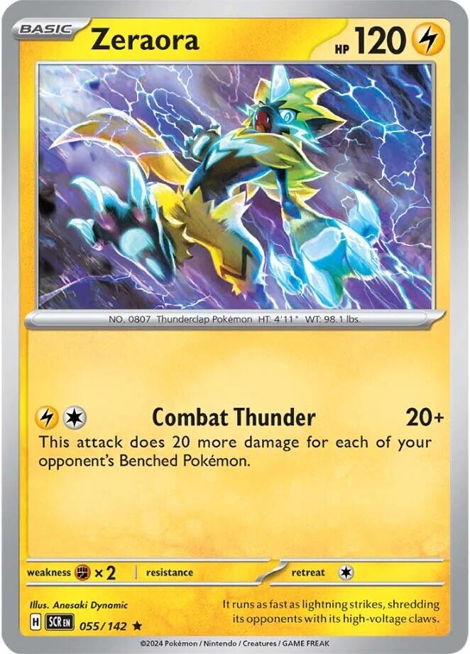 Zeraora [055/142] - (Stellar Crown) Reverse Holofoil