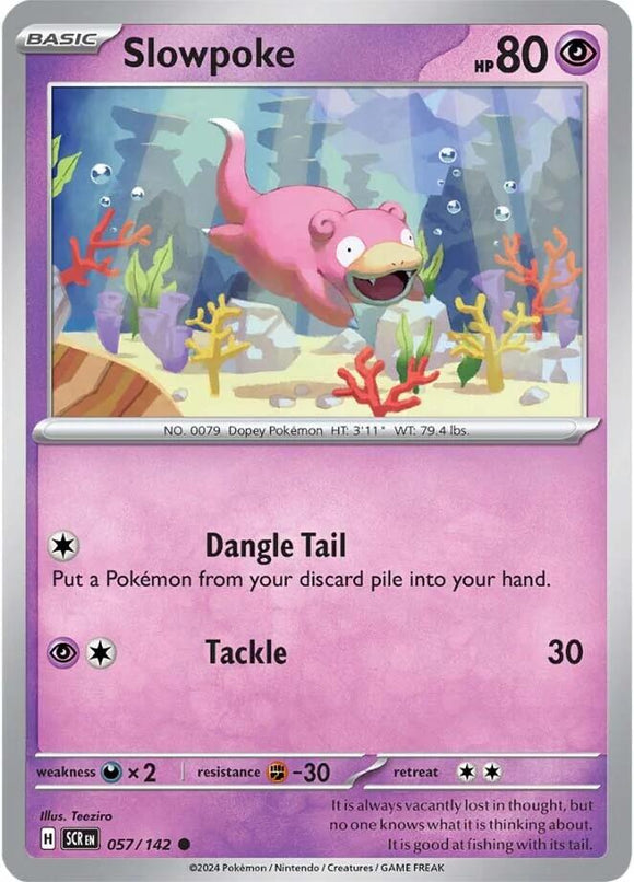 Slowpoke [057/142] - (Stellar Crown) Reverse Holofoil