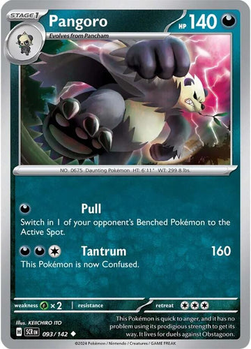 Pangoro [093/142] [Stellar Crown] Reverse Holofoil