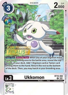 Ukkomon (2024 Regionals Finalist) [BT16-082 R] [Beginning Observer] Foil