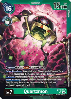 Quartzmon (Event Pack 7) [BT12-057 SR] [Across Time] Foil