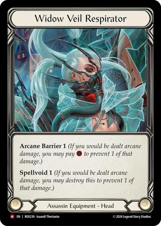 Widow Veil Respirator [ROS239] [Rosetta] Cold Foil