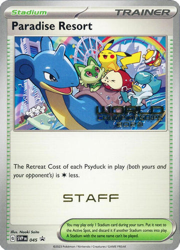 Paradise Resort (World Championships 2023 Staff) [045] [Scarlet & Violet Promo Cards]