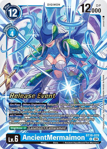AncientMermaimon [BT18-029 U] [Release Special Booster 2.0 Celebration Event Cards] Foil