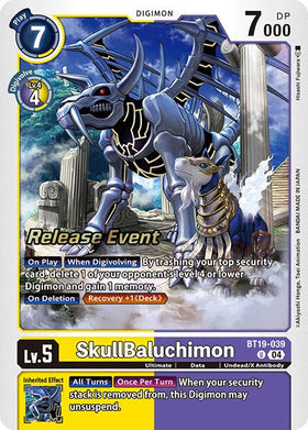 SkullBaluchimon [BT19-039 U] [Release Special Booster 2.0 Celebration Event Cards] Foil