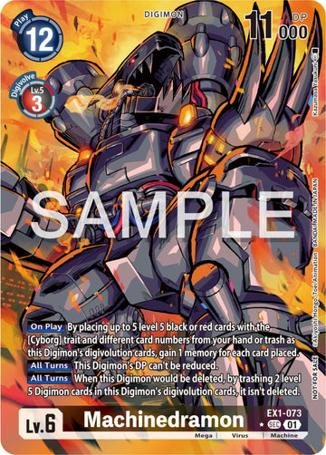 Machinedramon (Release Special Booster Ver.2.0 Celebration Event Winner) [EX1-073 SEC] [Release Special Booster 2.0 Celebration Event Cards] Foil