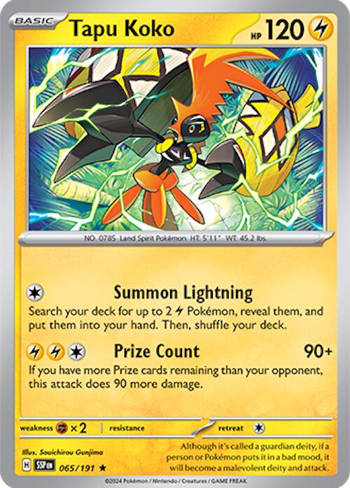 Tapu Koko [065/191] - (Surging Sparks) Reverse Holofoil